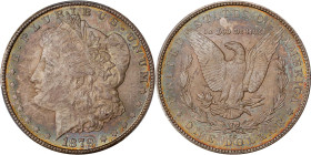 1879-CC Morgan Silver Dollar. VAM-3. Top 100 Variety. Capped Die. MS-64 (PCGS).
Wonderfully original surfaces are toned in dominant sandy-silver and ...