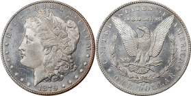 1879-CC Morgan Silver Dollar. Clear CC. MS-63 PL (PCGS). CMQ.
Fully prooflike in finish with bold cameo-like contrast between frosty devices and mirr...