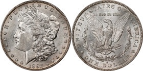 1892-S Morgan Silver Dollar. AU-58 (PCGS).
Virtually complete mint luster and overall full striking detail add to the appeal of this conditionally ra...