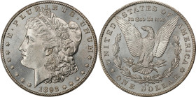 1893-CC Morgan Silver Dollar. MS-64 (PCGS).
An impressive example of this challenging key date Morgan dollar issue. Whereas many Mint State 1893-CC d...