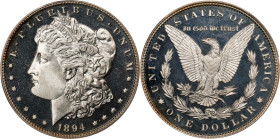 1894 Morgan Silver Dollar. Proof-67 Cameo (PCGS). CMQ.
An untoned and highly appealing specimen. Fully struck with impressively smooth surfaces, this...