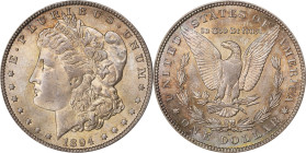 1894-O Morgan Silver Dollar. MS-64+ (PCGS). CAC.
Surely ranking among the finest preserved survivors of this conditionally challenging New Orleans Mi...