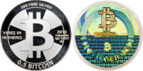 2013 Casascius 0.5 Bitcoin. Loaded. Firstbits 1Ag1wkjy. Series 3. Silver. MS-68 PL (ICG).
Loaded with 0.5 BTC. Funded on August17, 2013. This is an e...