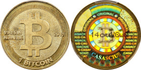 2011 Casascius 1 Bitcoin. Loaded. Firstbits 14ouVGwQ. Series 1. CASACIUS Error. Brass. MS-65 (PCGS).
Loaded with 1 BTC. Funded October 6, 2011. As th...