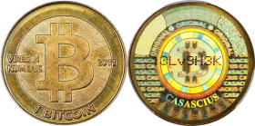 2011 Casascius 1 Bitcoin. Loaded. Firstbits 13Lv9H3K. Series 1. CASACIUS Error. Brass. MS-65 (PCGS).
Loaded with 1 BTC. Funded on September 16, 2011....