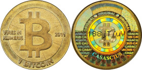 2011 Casascius 1 Bitcoin. Loaded. Firstbits 188jTTuV. Series 1. CASACIUS Error. Brass. MS-62 (ANACS).
Loaded with 1 BTC. Funded on October 7, 2011. E...
