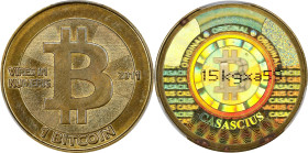 2011 Casascius 1 Bitcoin. Loaded. Firstbits 15kgxa59. Series 1. CASACIUS Error. Brass. MS-61 (PCGS).
Loaded with 1 BTC. Announced on September 6th, 2...