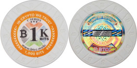2016 BTCC "Poker Chip" 0.001 Bitcoin. Loaded. Firstbits 1FWdFEkVsw. Serial No. F00848. Series C. Clay Composite. MS-69 (ANACS).
Loaded with 0.001 BTC...