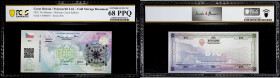 2022 Polymerbit 0.001 Bitcoin Banknote. Loaded. Czech Edition. Serial No. A000070. Series 28-U (ND). Superb Gem Uncirculated 68 PPQ (PCGS).
Loaded wi...