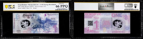 2023 Polymerbit 0.001 Bitcoin Banknote. Prague Conference Sample. Loaded. Serial No. A00019. Gem Uncirculated 66 PPQ (PCGS).
Loaded with 0.001 BTC. T...