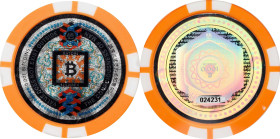 2016 Satori "Poker Chip" 0.001 Bitcoin. Loaded. Pre-Fork. Serial No. 024231. Plastic. MS-69 (ANACS).
Loaded with 0.001 BTC. Satori Coin is named afte...