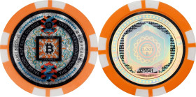 2017 Satori "Poker Chip" 0.001 Bitcoin. Loaded. Pre-Fork. Serial No. 025541. Plastic. MS-69 (ANACS).
Loaded with 0.001 BTC. Released in Japan in 2016...