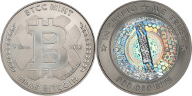 Redeemed 2016 BTCC 500K Bits 0.5 Bitcoin. Firstbits 1Ck4QGtU. Serial No. T00423. Series V. Titanium. MS-69 (PCGS).
Redeemed and non-loaded. This Tita...