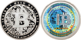 Unfunded 2013 Lealana 0.5 Bitcoin. Firstbits 145C7AXG. Serial No. 77. Buyer Funded. Black Address. Silver. Proof-69 Deep Cameo (PCGS).
Unfunded and n...