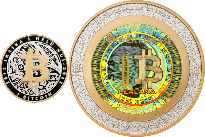 Unfunded 2013 Lealana "Gold B" 1 Bitcoin. Firstbits 1BFudtx6. Serial No. 578. Bu...