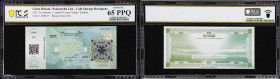 Unfunded 2022 Polymerbit Bitcoin Banknote. Serial No. A000315. Series 28-U (ND). Gem Uncirculated 65 PPQ (PCGS).
Unfunded and non-loaded. This is an ...