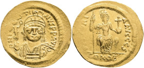 Byzantine Iustinus II. 565-578 Gold Solidus Constantinopol, Globe Victoria and shild VICTORI-A AVGGG CONOB, MIB 4 Gold 4,46g

VF