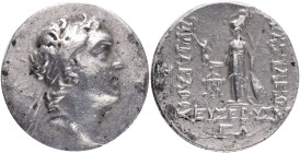 Cappadocia, drachm 220-163 BC, Ariarathes IV. Eusebes. Av: head to the right. Rev: Athena with spear and shield left standing. Simonetta 20b, Silver, ...