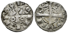 Corona de Aragón. Alfonso I (1162-1196). Dinero. Barcelona. (Cru C.G-2100). (Cru V.S-296). Ve. 0,95 g. MBC. Est...60,00. 

English description: The ...