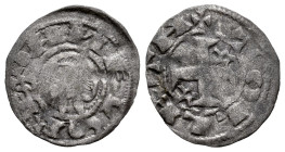 Reino de Castilla y León. Alfonso I de Aragón (1109-1126). Dinero. Toledo. (Bautista-40.14). (Abm-25.1). Anv.: º ANFVS REX. Rev.: + TOLLETA. Ve. 0,58 ...