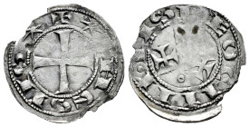 Reino de Castilla y León. Alfonso VII (1126-1157). Dinero. Abadía de Sahagún. Sahagún (León). (Bautista-131.9). (Imperatrix-A:7.76.14, mismo ejemplar)...