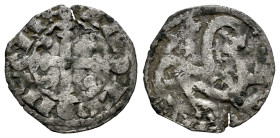 Reino de Castilla y León. Alfonso IX (1188-1230). Dinero. Marca de ceca: Estrella. (Bautista-223). Ve. 0,75 g. BC+. Est...50,00. 

English descripti...