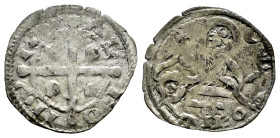 Reino de Castilla y León. Alfonso IX (1188-1230). Dinero. Extremadura leonesa o Salamanca. (Bautista-225.1). Ve. 0,76 g. E vertical entre la cabeza y ...