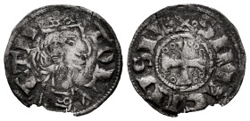 Reino de Castilla y León. Sancho III (1157-1158). Dinero. Toledo. (Bautista-259.12). (Imperatrix-S3:1.1 var). Anv.: TOLETA . Rev.: + REX SANCIVS. Ve. ...
