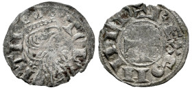 Reino de Castilla y León. Sancho III (1157-1158). Dinero. Toledo. (Bautista-No cita). (Imperatrix-S3:3.4). Anv.: TOL▾ / ETA. Busto coronado a la derec...