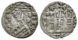 Reino de Castilla y León. Alfonso VIII (1158-1214). Dinero. (Bautista-312). Ve. 0,74 g. Estrellas sobre el castillo. MBC+. Est...60,00. 

English de...