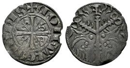 Reino de Castilla y León. Fernando III (1217-1252). Dinero. Salamanca. (Bautista-329.1). (Imperatrix-S4:2.2, como Sancho IV). Anv.: + MONETA LEGIONIS....