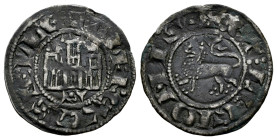 Reino de Castilla y León. Alfonso X (1252-1284). Pepión. Sevilla. (Bautista-348). Anv.: + ALF REX CASTELLE. Rev.: +︙ET︙LEGIONIS︙. Ve. 1,00 g. S bajo e...