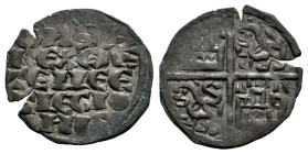 Reino de Castilla y León. Alfonso X (1252-1284). Dinero de seis líneas. Sin ceca. (Bautista-360). Ve. 0,87 g. MBC+. Est...50,00. 

English descripti...