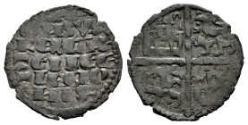 Reino de Castilla y León. Alfonso X (1252-1284). Dinero de seis líneas. (Bautista-363). Ve. 0,92 g. Roel en 1 y 4º cuartel. MBC/MBC-. Est...45,00. 
...
