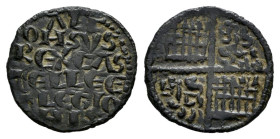 Reino de Castilla y León. Alfonso X (1252-1284). Óbolo de seis líneas. Sin ceca. (Bautista-381). Ve. 0,46 g. Buen ejemplar. EBC-/MBC+. Est...60,00. 
...