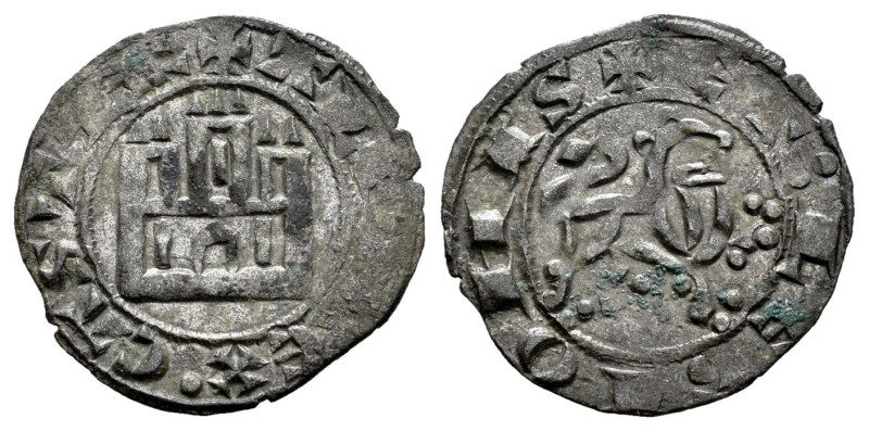 Reino de Castilla y León. Alfonso X (1252-1284). Maravedí prieto. Sin ceca. (Bau...