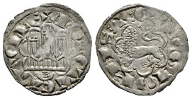 Reino de Castilla y León. Alfonso X (1252-1284). Novén. Burgos. (Bautista-394). Ve. 0,71 g. B bajo castillo. MBC+. Est...50,00. 

English descriptio...