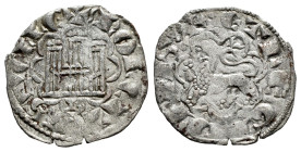 Reino de Castilla y León. Alfonso X (1252-1284). Novén. Burgos. (Bautista-394.5). Anv.: + MONETA CASTELLE. Rev.: +︙ET LEGIONIS︙. Ve. 0,84 g. B degener...