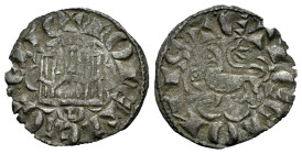 Reino de Castilla y León. Alfonso X (1252-1284). Novén. Burgos. (Bautista-394.5). Ve. 0,73 g. B degenarada bajo castillo. Suave pátina. MBC. Est...50,...