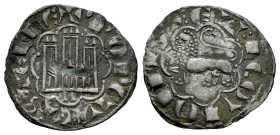 Reino de Castilla y León. Alfonso X (1252-1284). Novén. León. (Bautista-398). Anv.: + MONETA CASTELLE. Rev.: +︙ET︙LEGIONIS. Ve. 0,72 g. L bajo el cast...