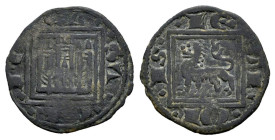 Reino de Castilla y León. Alfonso X (1252-1284). Óbolo. Sin ceca. (Bautista-409). Ve. 0,52 g. Leyenda separada por rombos. MBC-/MBC. Est...40,00. 

...