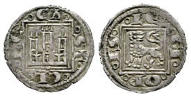 Reino de Castilla y León. Alfonso X (1252-1284). Óbolo. Cuenca. (Bautista-412). Ve. 0,45 g. Cuenco bajo castillo. Buen ejemplar. Vellón rico. MBC+/EBC...
