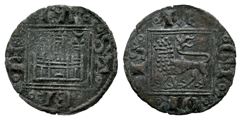 Reino de Castilla y León. Alfonso X (1252-1284). Óbolo. (Bautista-418.2). (Abm-2...