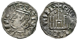 Reino de Castilla y León. Sancho IV (1284-1295). Cornado. Coruña. (Bautista-428 var.). Ve. 0,82 g. Estrella y venera sobre el castillo. Punto en la co...