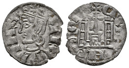 Reino de Castilla y León. Sancho IV (1284-1295). Cornado. Cuenca. (Bautista-429.1). (Abm-298.1). Ve. 0,59 g. Estrella y cuenco sobre el castillo. Grie...