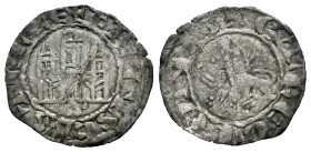 Reino de Castilla y León. Fernando IV (1295-1312). Pepión. Sevilla. (Bautista-456.3). Anv.: + F REGIS CASTELLE. Ve. 0,81 g. S bajo castillo. Leve dobl...