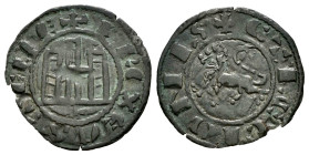 Reino de Castilla y León. Fernando IV (1295-1312). Pepión. Toledo. (Bautista-457). Ve. 0,59 g. T bajo el castillo. MBC+. Est...45,00. 

English desc...