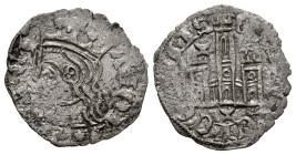 Reino de Castilla y León. Alfonso XI (1312-1350). Cornado. Cuenca. (Bautista-473.2). (Abm-336.2). Ve. 0,90 g. Cuenco y estrella sobre las torres y cue...