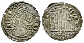 Reino de Castilla y León. Alfonso XI (1312-1350). Cornado. Sevilla. (Bautista-477.4). Ve. 0,76 g. S con adornos angulares bajo el castillo. MBC+. Est....
