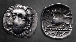 Campania. Phistelia circa 325-275 BC. Obol AR